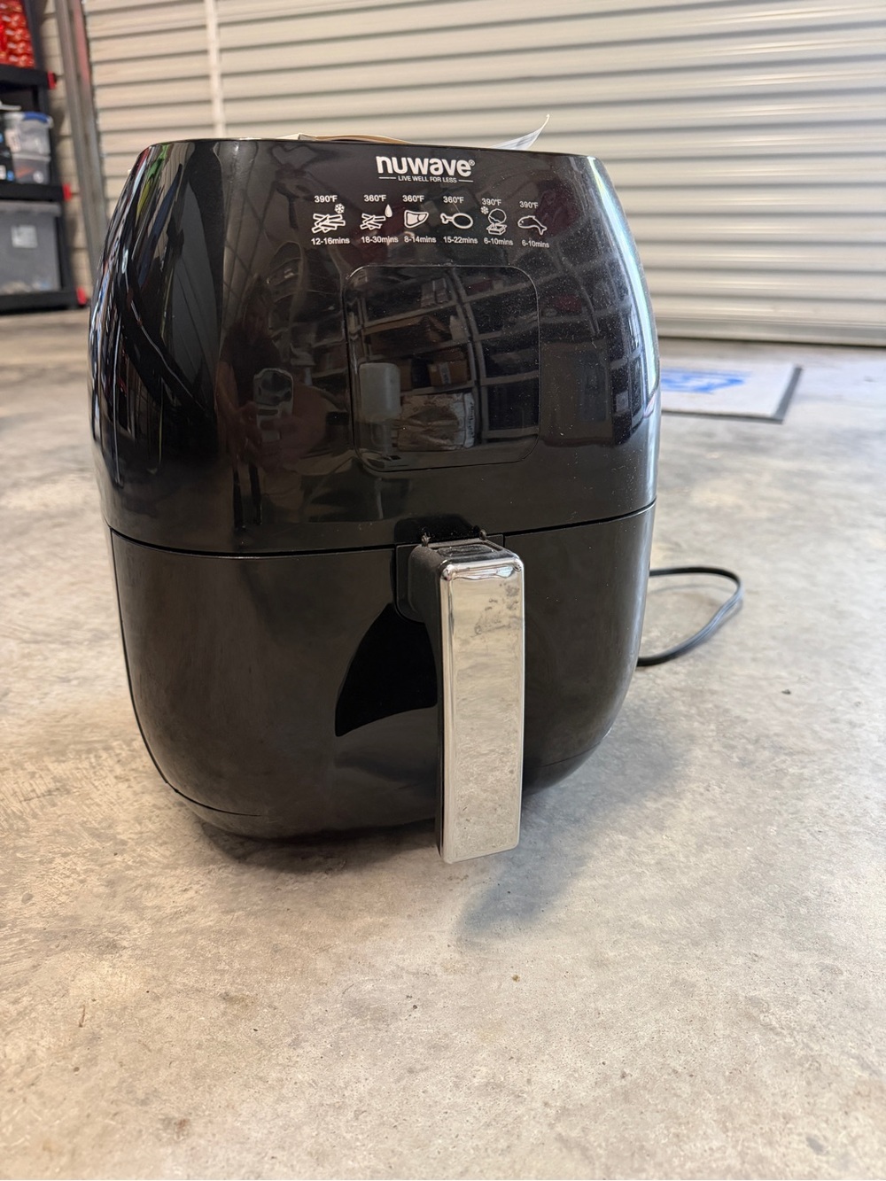 NuWave Black Air Fryer - Compact Countertop Cooker